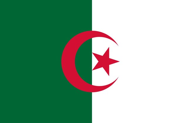 Bandiera della nazione bandiera dell'Algeria