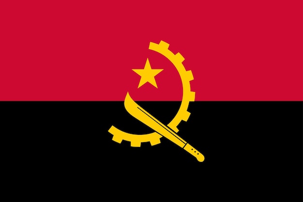 Bandiera della nazione bandiera dell'Angola