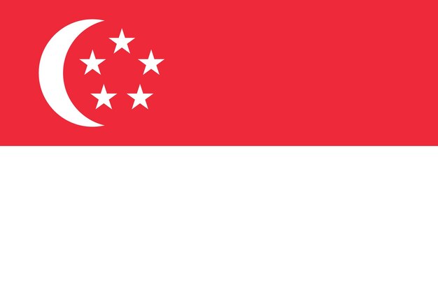 Bandiera della nazione bandiera di Singapore