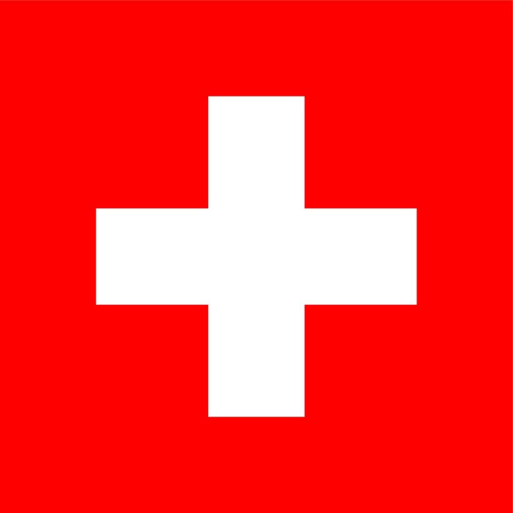 Foto bandiera della nazione bandiera svizzera
