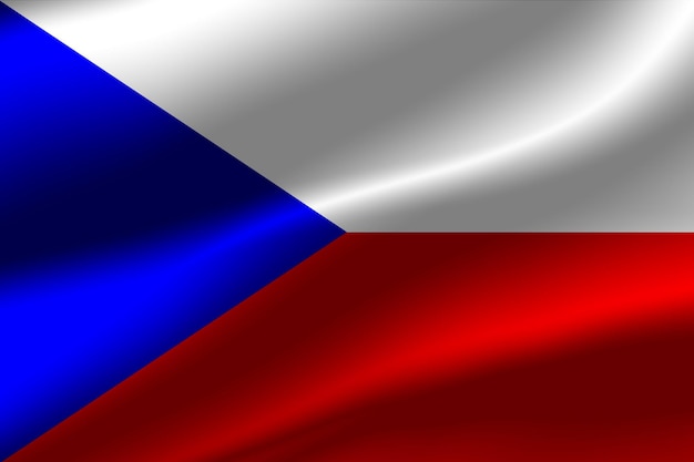 Bandiera della Repubblica Ceca come sfondo.