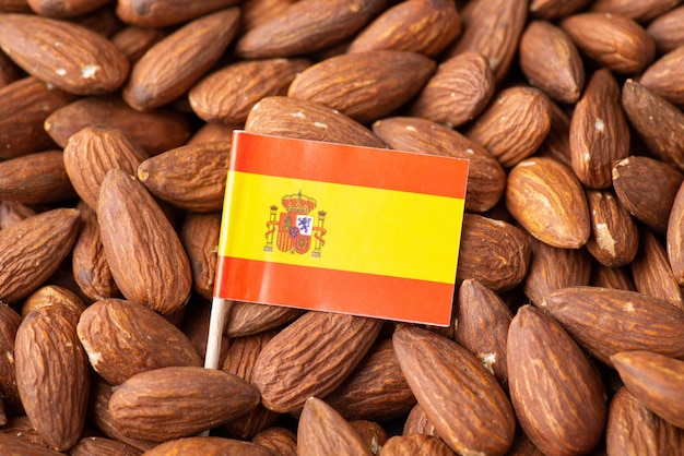 Bandiera della Spagna su mandorla