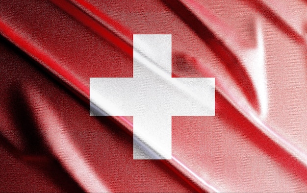 Bandiera della Svizzera 3d, bella bandiera del paese nel mondo, sfondo, banner, postr, astratto.