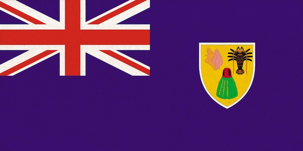 Bandiera delle isole Turks e Caicos Simbolo ufficiale del Territorio britannico d'oltremare