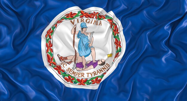 Bandiera dello stato americano della Virginia