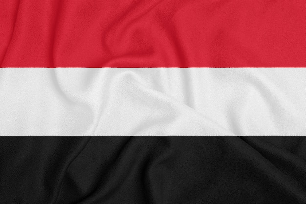 Bandiera dello Yemen su tessuto strutturato