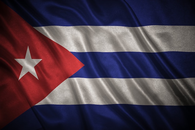 Bandiera di Cuba sullo sfondo