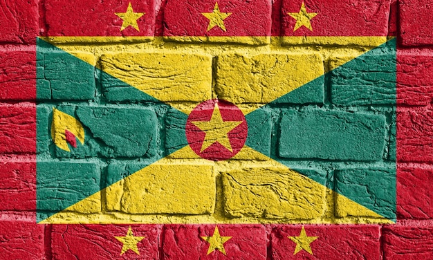 Bandiera di Grenada sul muro