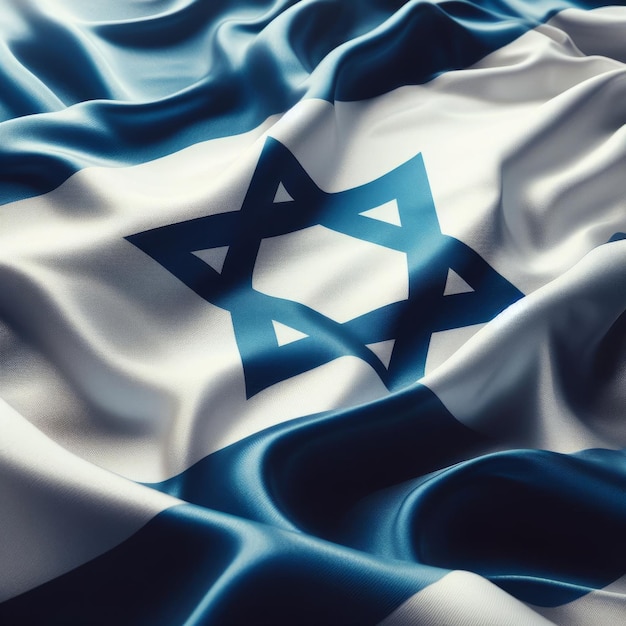 bandiera di israele con bandiera sventolante