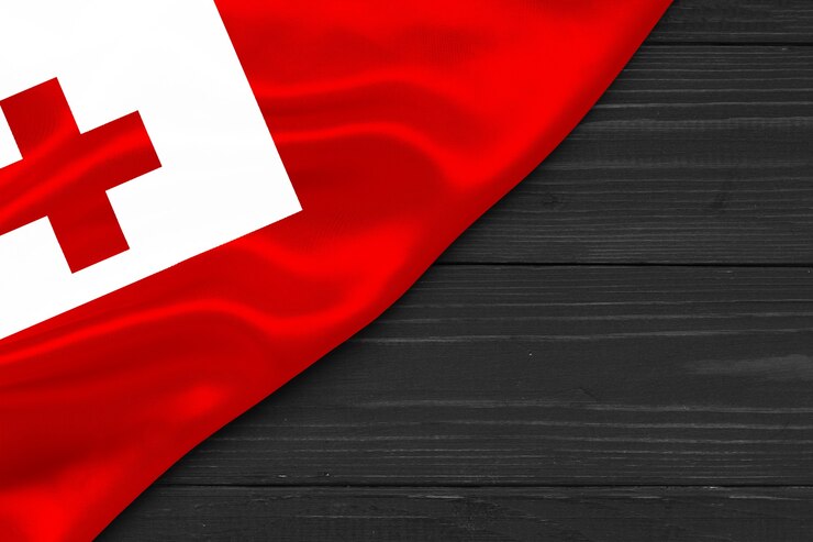Foto bandiera di tonga copia spazio