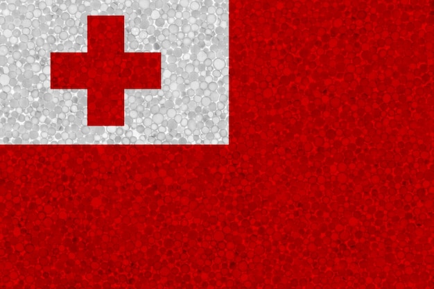 Bandiera di Tonga su struttura in polistirolo