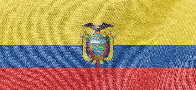 Bandiera in tessuto dell'Ecuador materiale di cotone bandiere larghe carta da parati tessuto colorato Sfondo bandiera dell'Ecuador