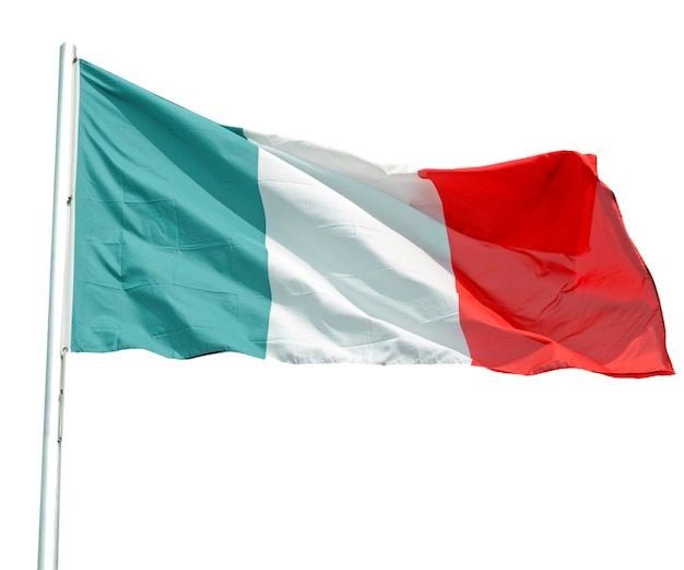 Bandiera Italia isolata