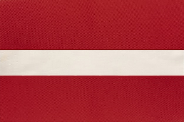 Bandiera lettone in tessuto nazionale
