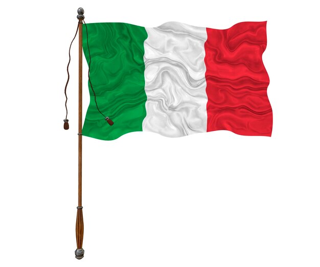 Bandiera nazionale d'Italia Sfondo con bandiera d'Italia