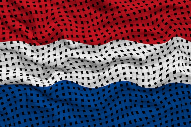 Bandiera nazionale dei Paesi Bassi Sfondo con bandiera dei Paesi Bassi