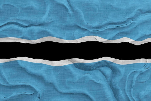 Bandiera nazionale del Botswana Sfondo con bandiera del Botswana