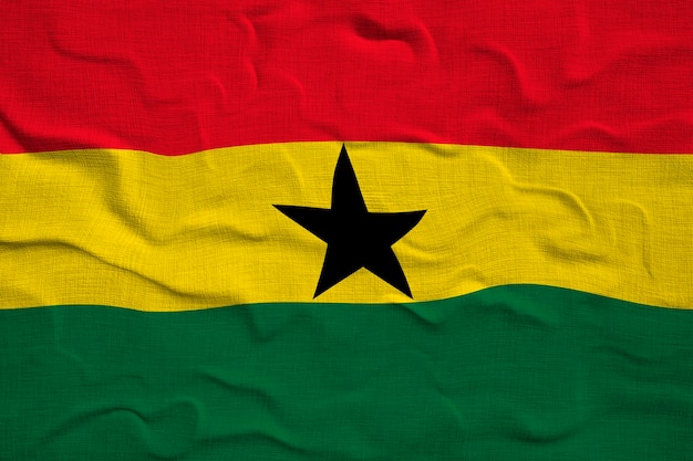Bandiera nazionale del Ghana Sfondo con bandiera del Ghana