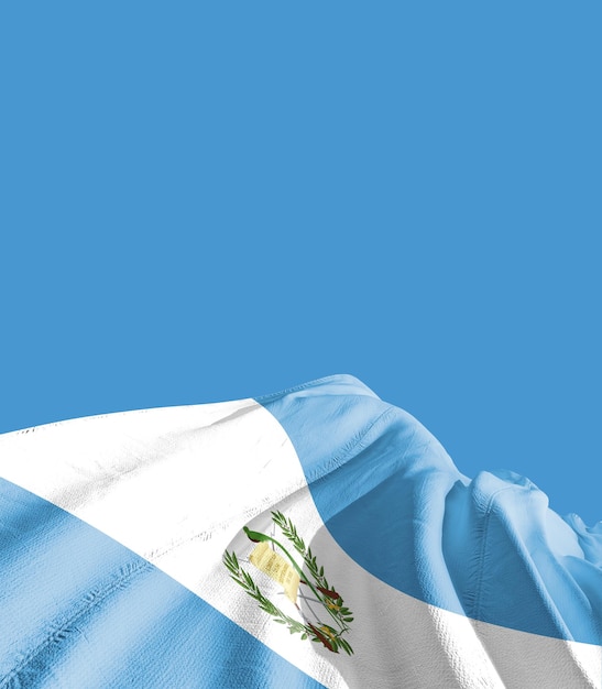 Bandiera nazionale del Guatemala che sventola