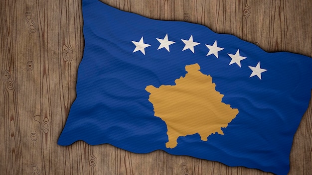 Bandiera nazionale del Kosovo Sfondo con bandiera del Kosovo