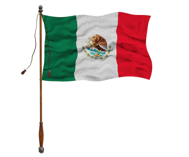 Bandiera nazionale del Messico Sfondo con bandiera del Messico
