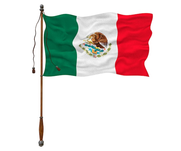 Bandiera nazionale del Messico Sfondo con bandiera del Messico