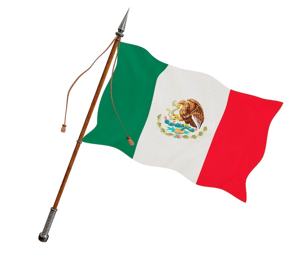 Bandiera nazionale del Messico Sfondo con bandiera del Messico