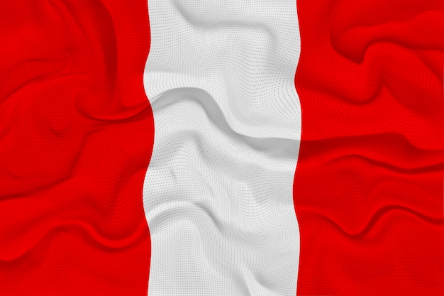 Bandiera nazionale del Perù Sfondo con bandiera del Perù