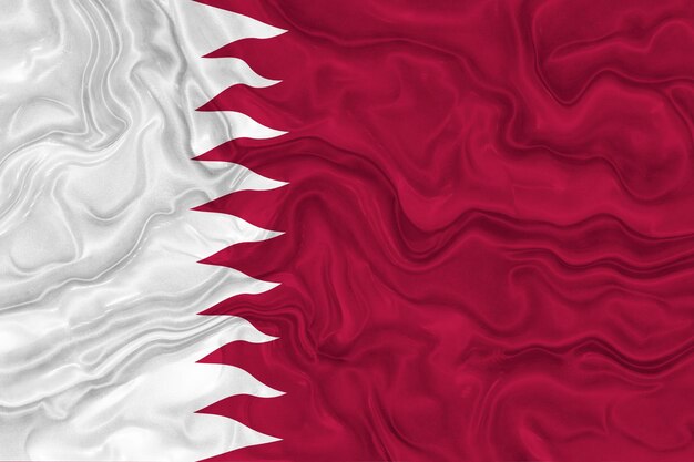 Bandiera nazionale del Qatar Sfondo con bandiera del Qatar