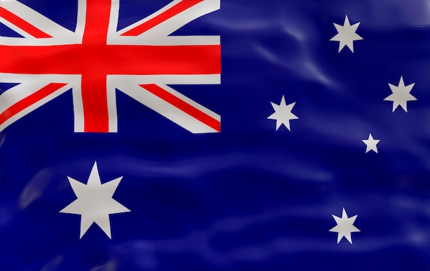 Bandiera nazionale dell'Australia Sfondo con la bandiera dell'Australia