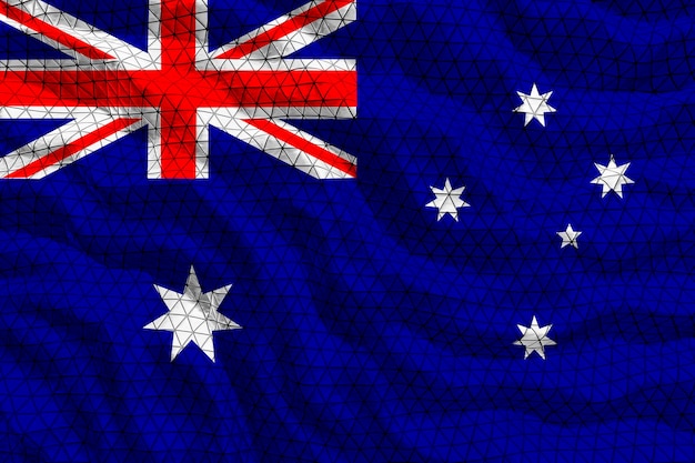 Bandiera nazionale dell'Australia Sfondo con la bandiera dell'Australia