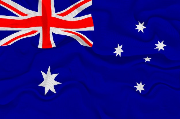 Bandiera nazionale dell'Australia Sfondo con la bandiera dell'Australia