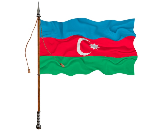 Bandiera nazionale dell'Azerbaigian Sfondo con bandiera dell'Azerbaigian