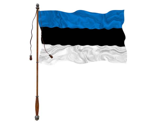 Bandiera nazionale dell'Estonia Sfondo con la bandiera dell'Estonia