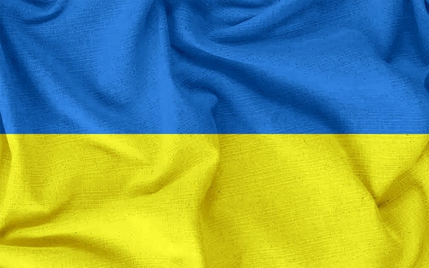 Bandiera nazionale dell'Ucraina Effetto volante