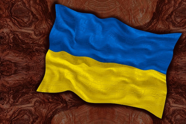 Bandiera nazionale dell'Ucraina Sfondo con bandiera dell'Ucraina