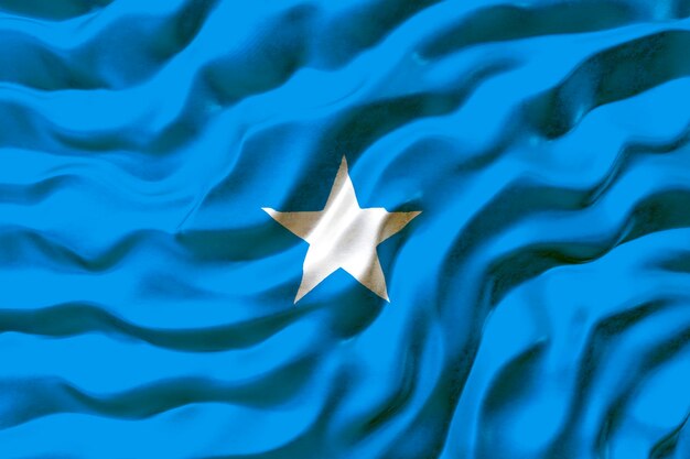 Bandiera nazionale della Somalia Sfondo con bandiera della Somalia