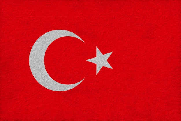 Bandiera nazionale della Turchia Sfondo con bandiera della Turchia
