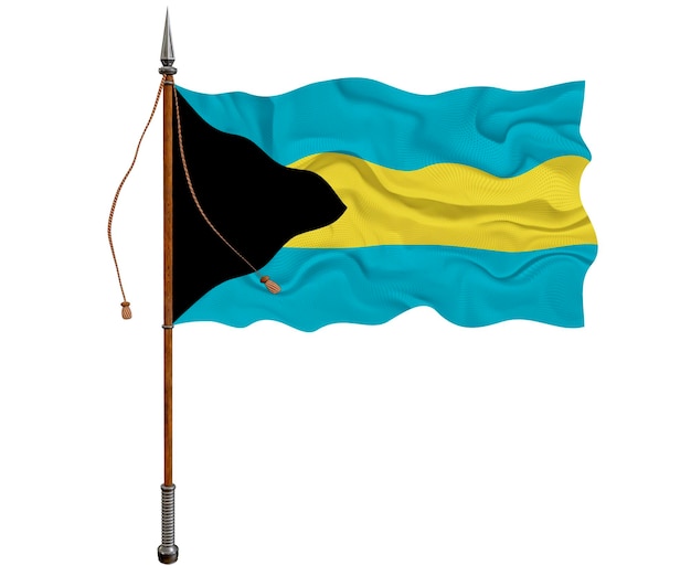 Bandiera nazionale delle Bahamas Sfondo con bandiera delle Bahamas