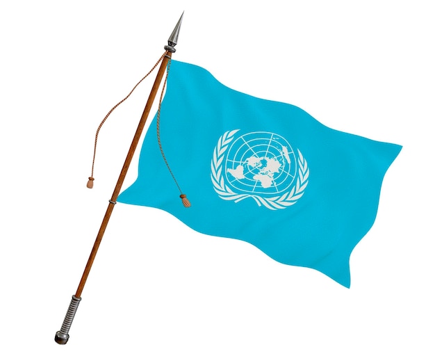 Bandiera nazionale delle Nazioni Unite Sfondo con la bandiera delle Nazioni Unite