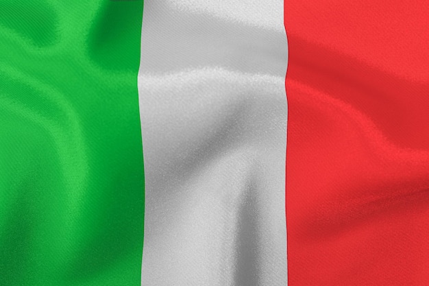 bandiera tricolore dello stato d'italia primo piano