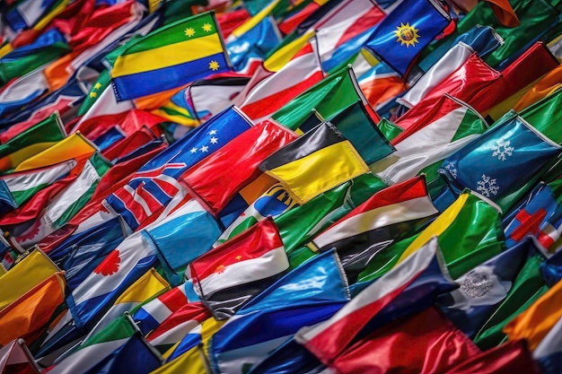 Bandiere di diversi paesi