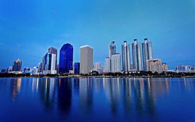 Bangkok, capitale della Thailandia al tramonto