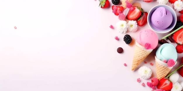 Banner con gelato