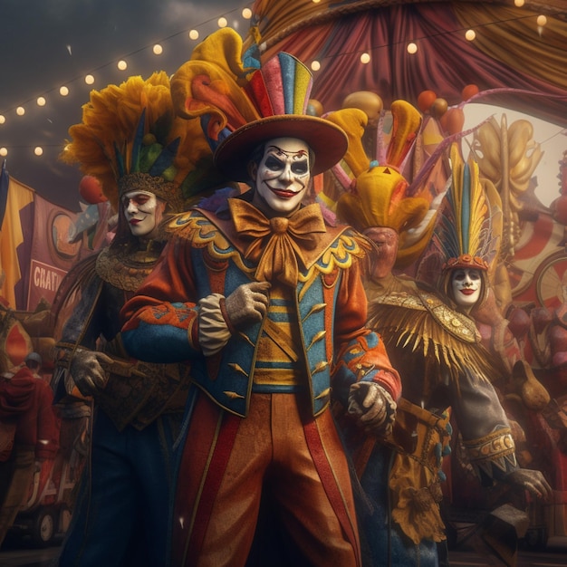 Banner di carnevale alta qualità 4k ultra hd hdr