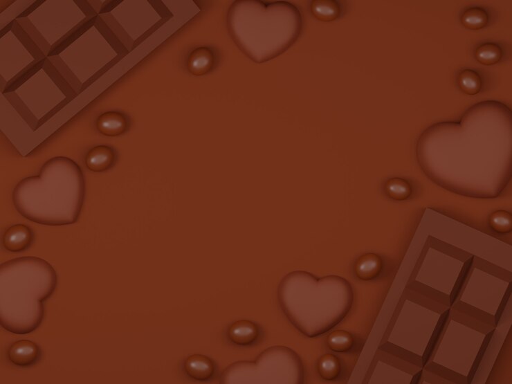 Foto banner di san valentino con cioccolato e sfondo dolce.