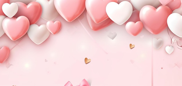 Banner di San Valentino Sfondo vacanza Sfondo cuore Sfondo amore