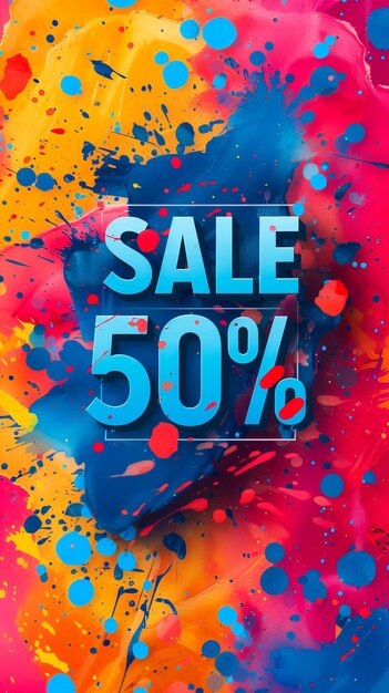 Banner di sconto Ottieni il 50% di sconto ora Poster di vendita