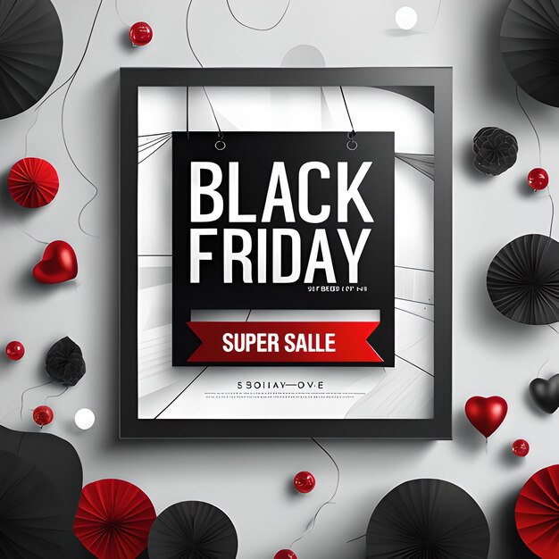 Banner di vendita del Black Friday