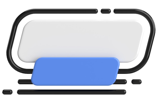 Banner di vendita etichetta 3D illustrazione 3D